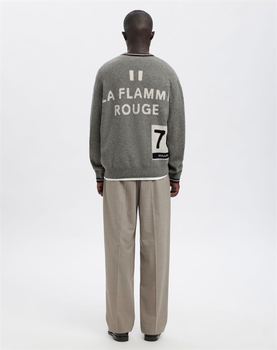 ANRRagi Bike Club Knit Crew Strik - Grey Melange